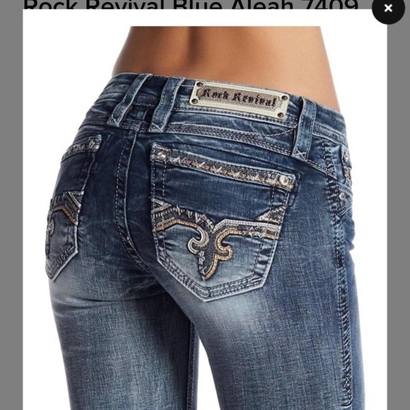 Rock Revival Aleah Boot Cut Jeans Sz. 24 - Picture 6 of 8